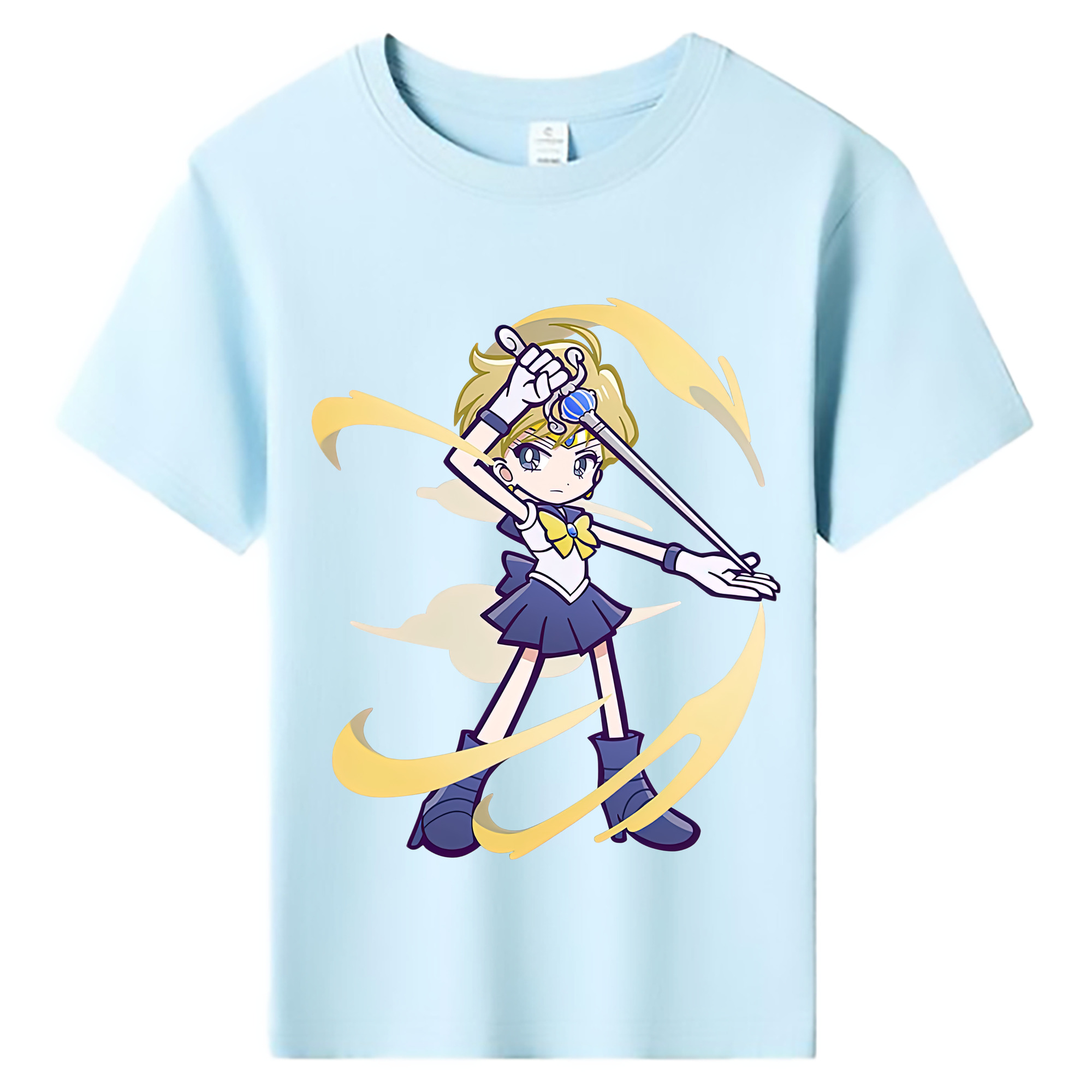 （画像用） 美少女戦士セーラームーン 天王はるか Sailor Moon Tenoh Haruka 綿100％キッズTシャツ（フロントプリント）